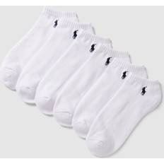 Polo Ralph Lauren Weiß Socken Polo Ralph Lauren Six-Pack Cotton-Blend Ankle Socks Weiß