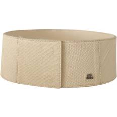 Bomull - Dame Belte Gianfranco Ferré GF Ferre White Waxed Cotton Wide Fashion Belt