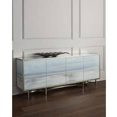 Doors Glass Cabinets Simpatico Four-Door BLUE/MIRROR