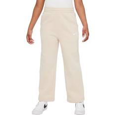 Sweat Pants Nike Big Kid's Sportswear Club Fleece Wide Leg Pants - Sanddrift/White