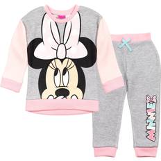 Disney Infant Minnie Mouse Fleece Pullover Sweatshirt & Pants Set - Grey