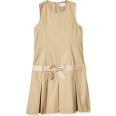 The Children's Place Girl's Uniform Belted Jumper - Sandy