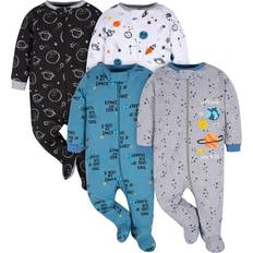 Gerber Baby Boy Sleep 'n Play Footed Pajamas, 4-Pack 