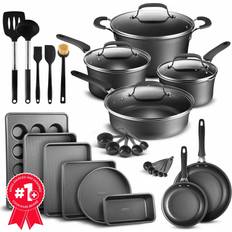 Cookware Set –Black Multi-Sized with lid
