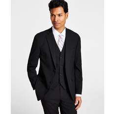 Outerwear Alfani Men Slim Fit Stretch Solid Suit Jacket Black