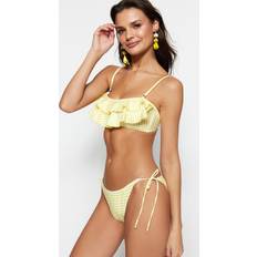 Gelb Bikinioberteile Trendyol Collection Collection Bikinioberteil Gelb Gestreift für Damen