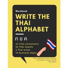 THAI LETTER TRACING Book, Learn to Write Thai Consonants, 44 Thai  Consonants/alphabets Letter Tracing Book With Words & Picture 