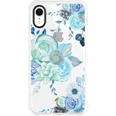 OTM Essentials iPhone XR Edge Phone Case Flower Garden Blue