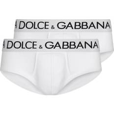 Men - White Panties Dolce & Gabbana Two-pack cotton jersey Brando briefs optical_white