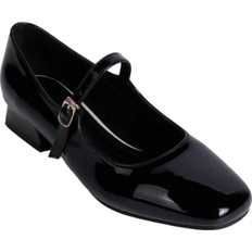 Blockabsatz Ballerinas Shein New Fashion Chunky Heel Pu Leather Women's Comfortable Flat Shoes