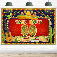 Mexican 30th Birthday Party Decorations Fiesta 30th Birthday Party Supplies  Mexican Happy Birthday Banner Taco Cactus Foil balloon for Mexican Theme  Thirty Birthday Anniversary Party 