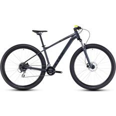Rennräder Fahrräder Cube Aim Pro Hardtail Mountain Bike 2023 - Grey/Flashyellow Unisex