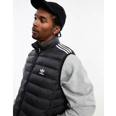 adidas Padded Stand-Up Collar Puffer Vest - Black