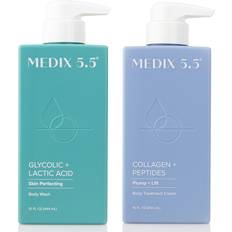 Hyaluronic Acid Body Scrubs Medix 5.5 Exfoliating AHA Glycolic Acid Face & Body Scrub Cleanser