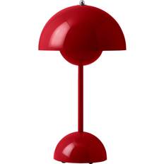Skrivebordslamper Bordlamper &Tradition Flowerpot VP9 Vermilion Red Bordlampe 29.5cm