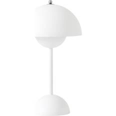 IP44 Bordlamper &Tradition Flowerpot VP9 Matt White Bordlampe 29.5cm