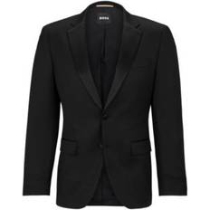 Hugo Boss Leather Jackets - Men Outerwear Hugo Boss Men's Tuxedo Jacket Black Black