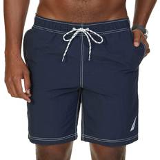 Men Swimming Trunks Nautica Men's Quick-Dry Signature Swim Trunks BLUE