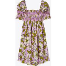 Tory Burch Cotton Dresses Tory Burch Floral smocked cotton minidress multicoloured