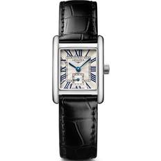 Longines Women Wrist Watches Longines Mini Dolcevita Watch, 21.5mm x 29mm Silver/Black