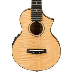 Ibanez Ukuleles Ibanez Uew12e Flame Maple Concert Ukulele Natural