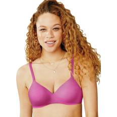 Hanes Red Bras Hanes Ultimate Women's ComfortBlend Wirefree Bra, Fresh Berry Micro Dot