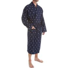 Polo Ralph Lauren White Robes Polo Ralph Lauren Men's All Over Cotton Robe L009 Navy/Cream