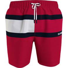 Tommy Hilfiger Red Swimming Trunks Tommy Hilfiger Men's Big & Tall Flag Swim Trunk Apple Red Apple Red