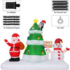 Inflatable Christmas Car Buddy - Snowman, Santa Claus, or The