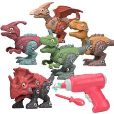 Dinosaur Toys for 3 4 5 6 7 Year Old Boys, Take Apart Dinosaur Toys for Kids 3-5 5-7 Stem Construction Building Kids Toys with Electric Drill