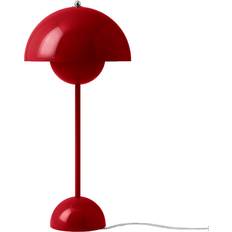 Innebygd strømbryter Bordlamper &Tradition Flowerpot VP3 Vermilion Red Bordlampe 50cm