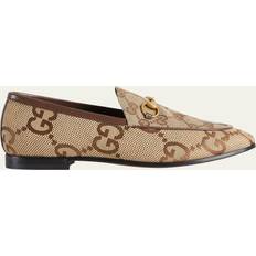 Gucci Women Shoes Gucci Women's Maxi GG Jordaan Loafers Beige Beige