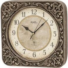 Kunstharz Uhren AMS 5325 klassische vintage Wanduhr