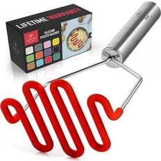 Red Potato Mashers Zulay Kitchen Non-Scratch Potato Masher