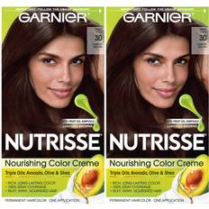 Color Bombs Garnier Hair Color Nutrisse Nourishing Creme, 30 Darkest