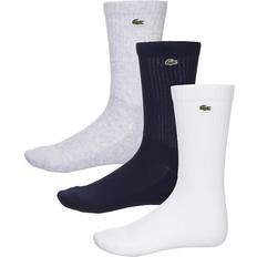 Lacoste White Socks Lacoste Core Performance Crew Unisex Socks, Grey/White/Navy