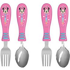 Zak Designs Disney Minnie Kid Flatware Set with Fun Character