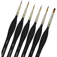 Falling in Art Paint Brushes Set, 12 Pcs Nylon Professional Filbert Paint Brushes for Watercolor, Oil Painting, Acrylic, Face