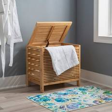 Wood Laundry Baskets & Hampers Linon Bracken Bamboo Laundry Hamper
