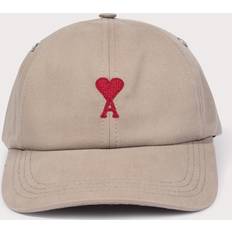 Ami Paris Men Headgear Ami Paris De Coeur Logo-Embroidered Cotton-Canvas Baseball Cap