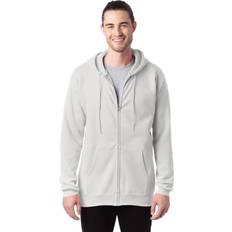 Hanes White Sweaters Hanes Ultimate Men's Full-Zip Hoodie White