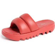 Reebok Women Slippers & Sandals Reebok Womens Women's Red Cardi Slide Sandals