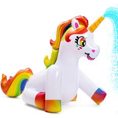 Unicorns Inflatable Toys Joyin 36" Inflatable Rainbow Unicorn Yard Sprinkler False