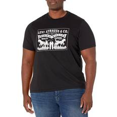 Levi's L - Men T-shirts Levi's Big and Tall 2-Horse Graphic Regular Fit Crewneck T-Shirt Black Black