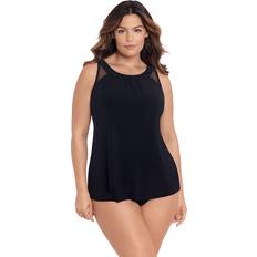 S Tankinis Miraclesuit Plus Solid Ursula Underwire Tankini Top Black 18W