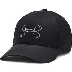 Hunting Caps Under Armour Men's Standard Iso-Chill Fish Adjustable Cap, 001 Black Metallic Ore, One Fits Most