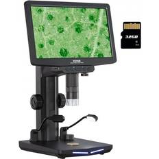 Microscopes & Telescopes VEVOR Digital Mikroskop mit 26-cm-HD-Bildschirm 10X-1300X Vergrößerung Auflichtmikroskop USB Mikroskop 8 LED, 2 Millionen Pixeln, 1080P Videoauflösung, 1920x1080 Fotoauflösung 32-GB-Speicherkarte