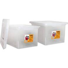 Lorell Letter/Legal Plastic File Box