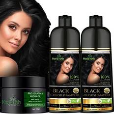 Gift Boxes & Sets Herbishh Combo Pack-2pcs Hair Color Shampoo Argan Intense Dye Shampoo