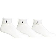 Polo Ralph Lauren White Socks Polo Ralph Lauren Classic Cotton Cushioned Quarter Top Sock Pack 824032 O/S/White